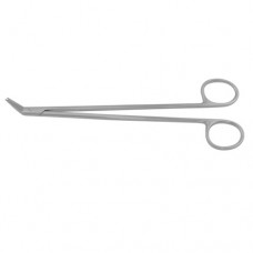 Potts-Smith Vascular Scissor Angeld on Flat Stainless Steel, 18.5 cm - 7 1/4"